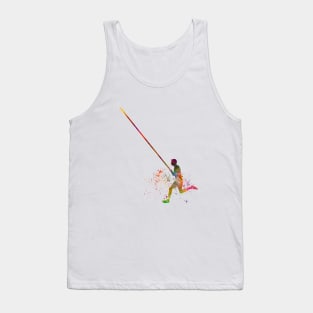 pole vault in watercolor Tank Top